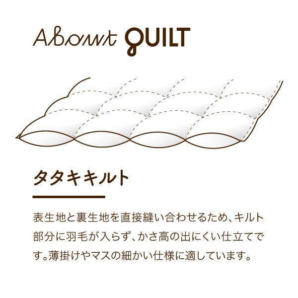 羽毛肌掛けふとん(通常タイプ)/ダックダウン