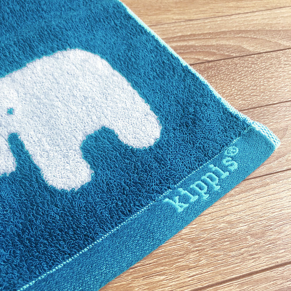 kippisタオル/ぞうと葉っぱ