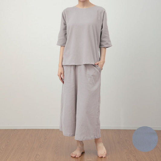 レディースパジャマ/高島ちぢみ/かぶりタイプ