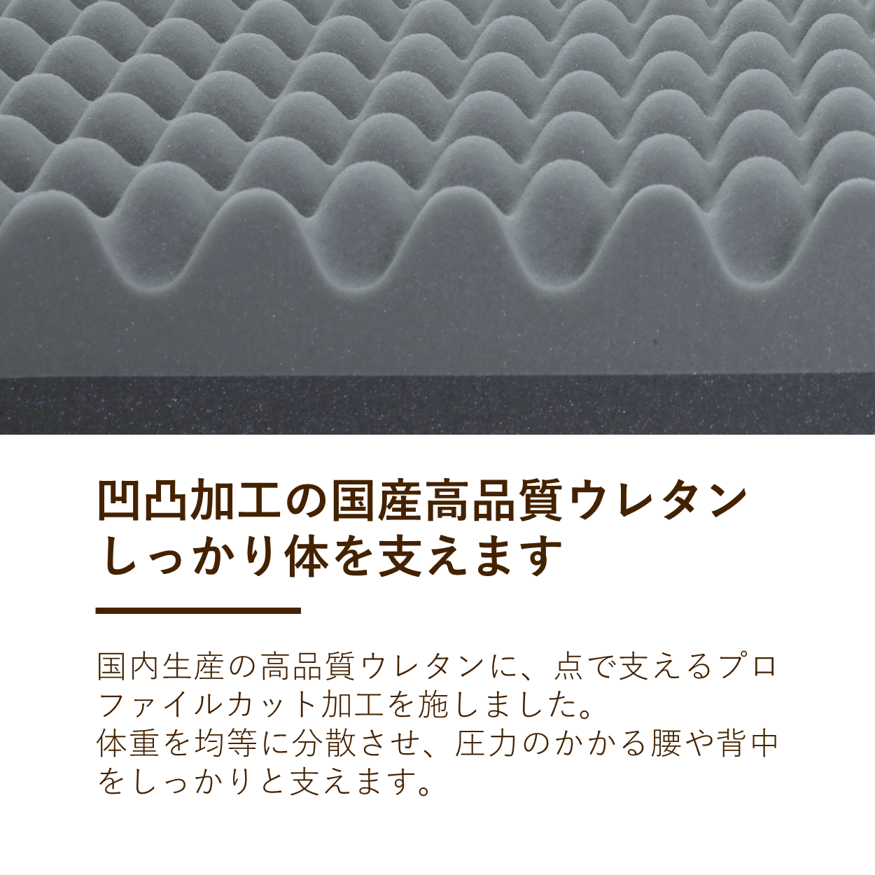 マットレス/体圧分散敷きふとん/3つ折り