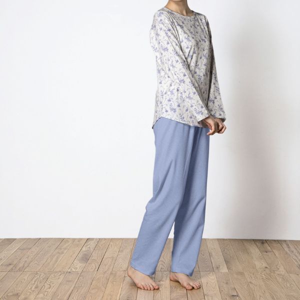 レディースパジャマ/スムースニット