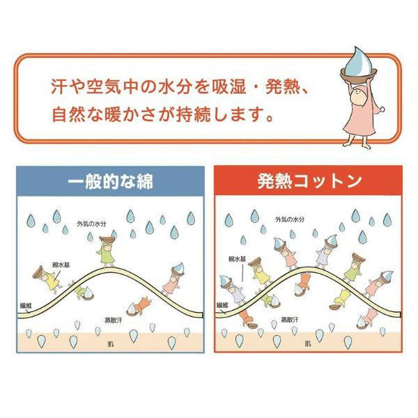 合繊肌掛けふとん/発熱コットン