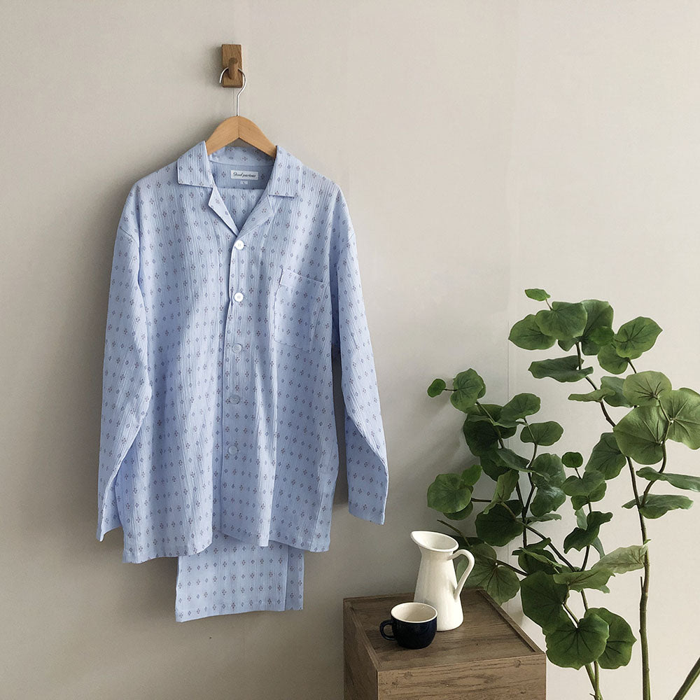 メンズパジャマ/楊柳(長袖)