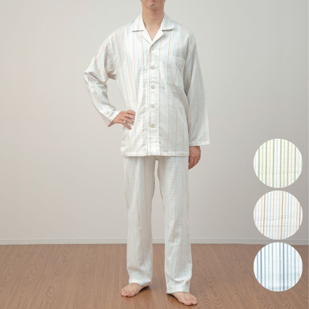 メンズパジャマ/2重ガーゼ