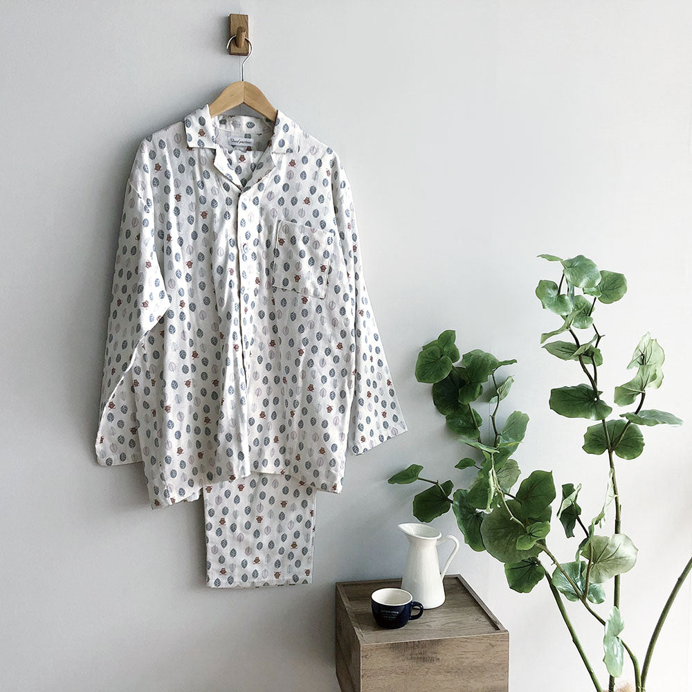 メンズパジャマ/2重ガーゼ