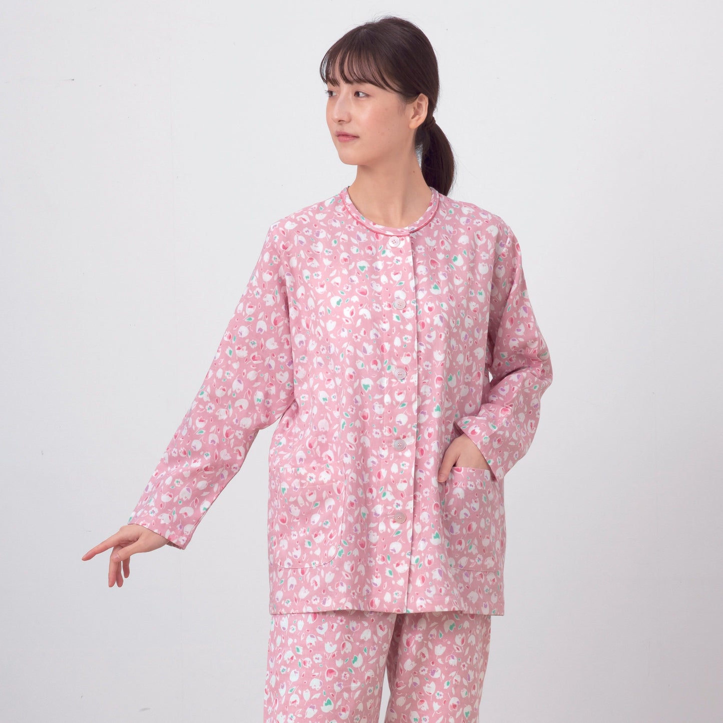 レディースパジャマ(半袖)/2重ガーゼ