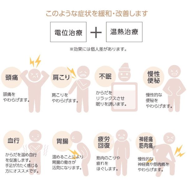 ヘルスナイトカルナ/電位・温熱組み合せ家庭用医療機器