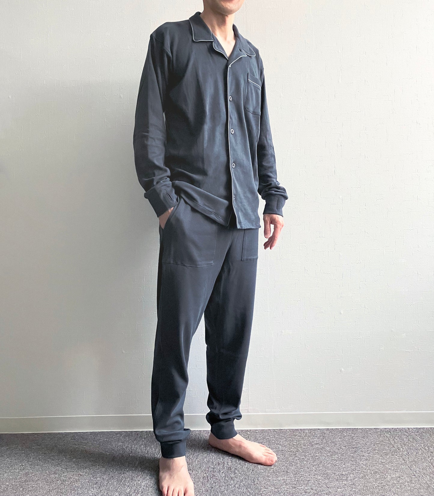 メンズパジャマ/シャツタイプ