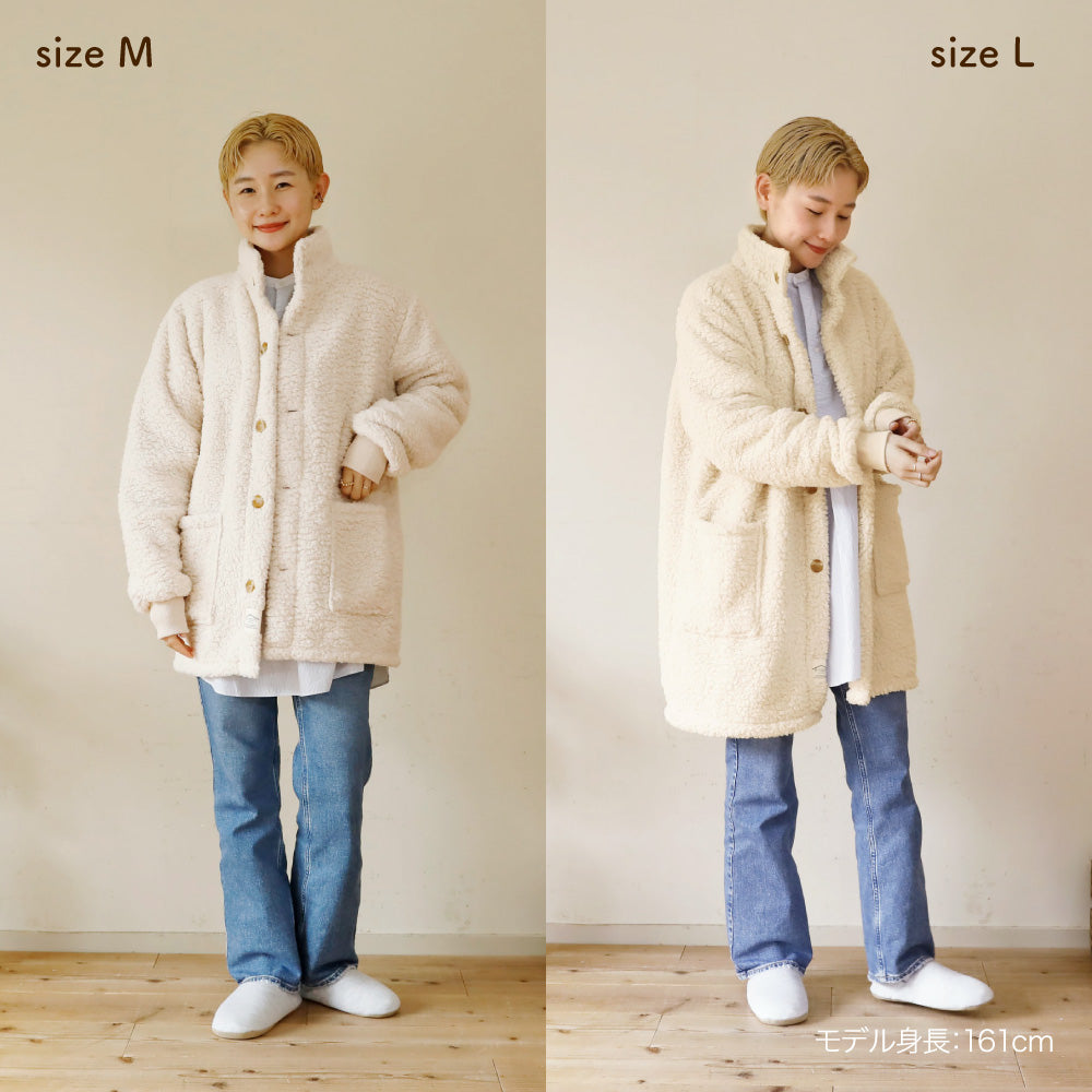 着る毛布(ショート丈)/シープボア/吸湿発熱