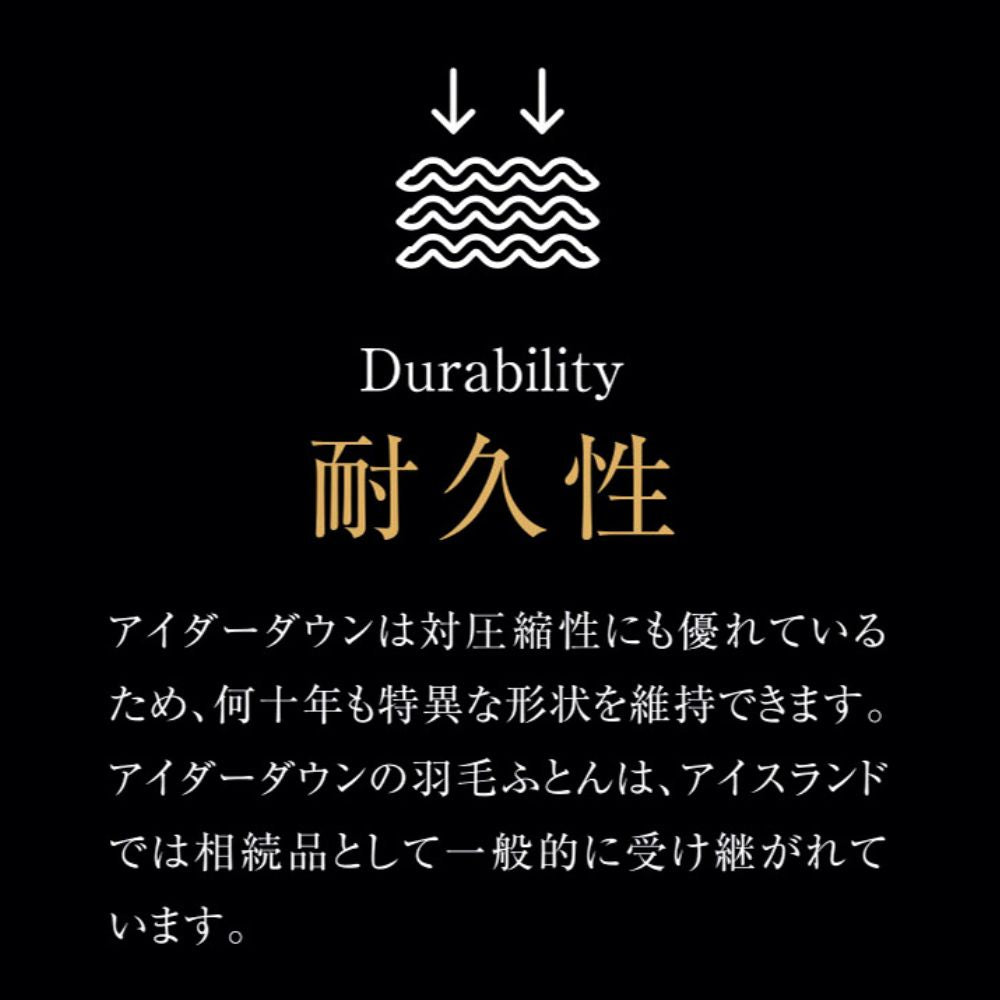 二層式羽毛掛けふとん/アイダーダウン95%