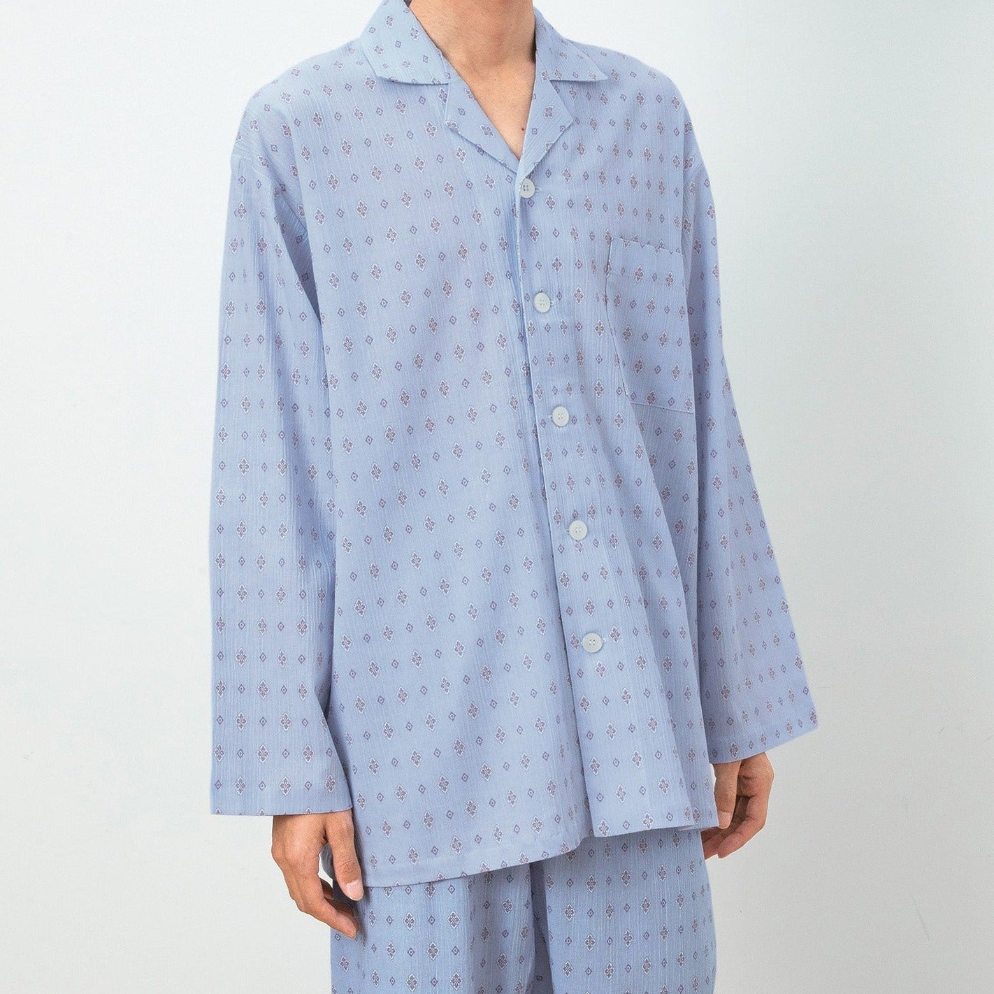 メンズパジャマ/楊柳(長袖)