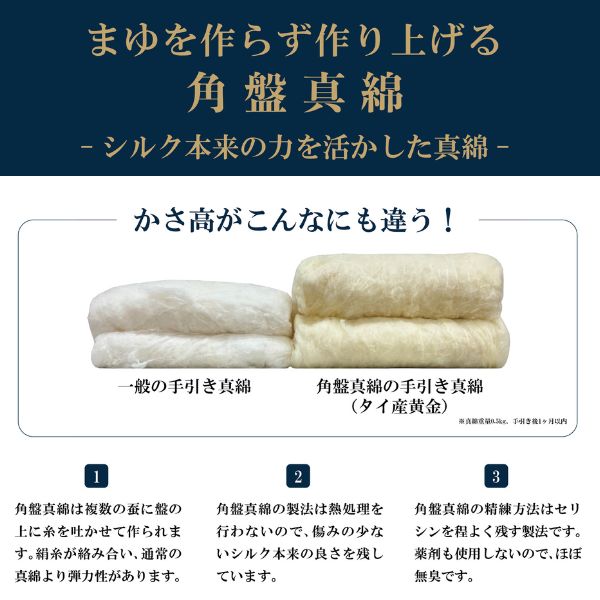 真綿肌掛けふとん/京都丹後手引き