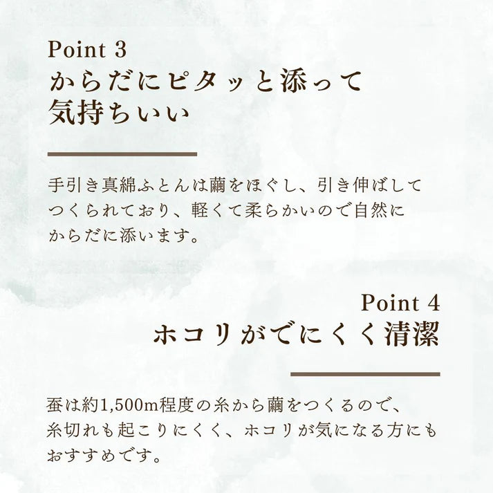 営業1課限定企画 真綿肌掛けふとん