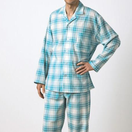 メンズパジャマ/楊柳(長袖/半袖)