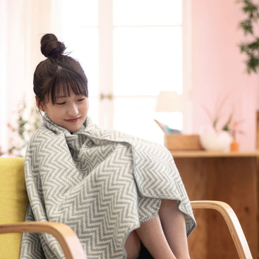 ひざ掛け/ウール入り/ヘディンボン