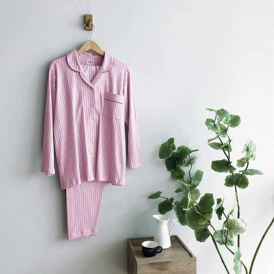 レディースパジャマ/スムースニット/抗ウイルス加工生地