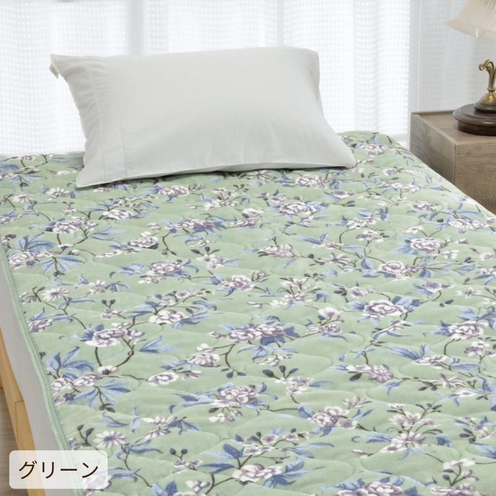 V&A Kilburn Collection あったか敷きパッド マイクロファイバーでやわらかタッチ