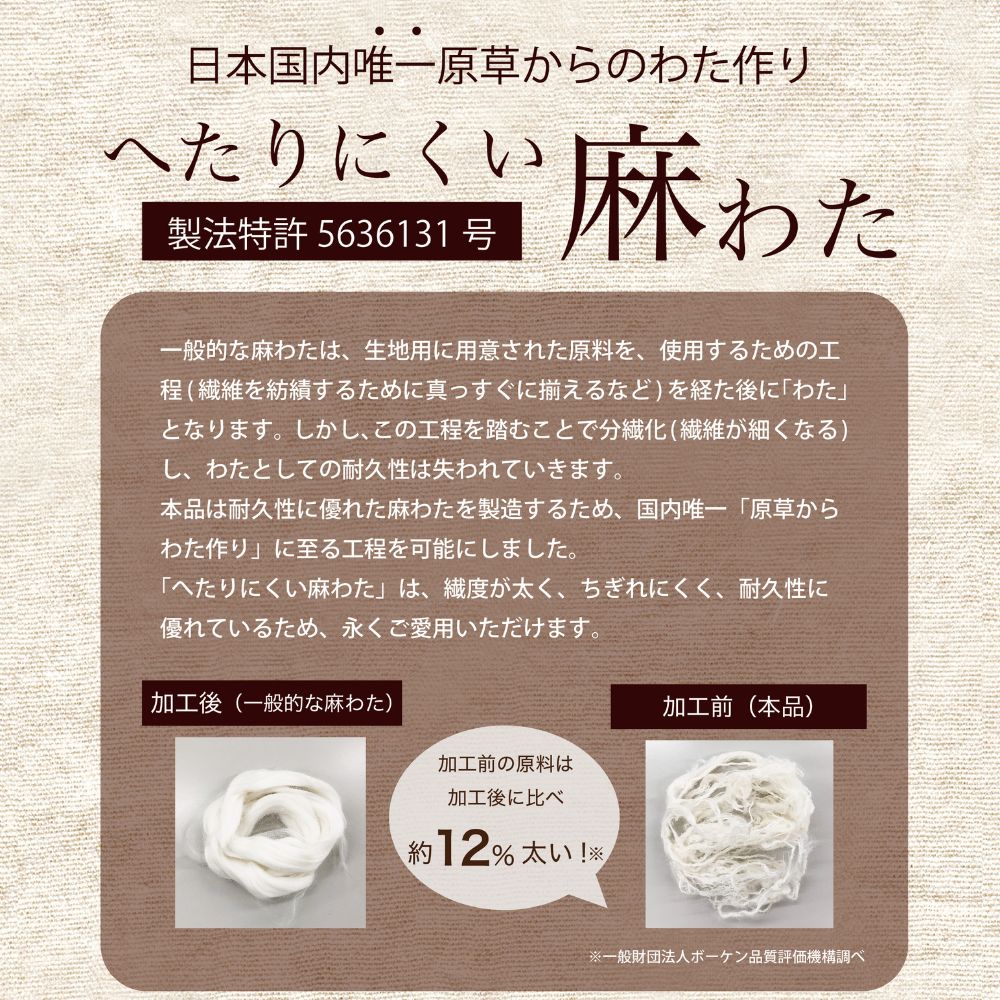 本麻肌掛けふとん/近江麻/リネン