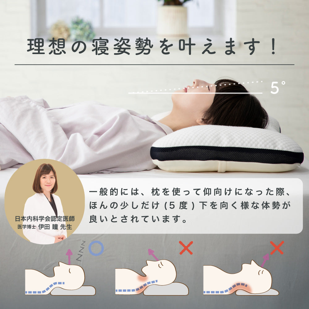 セルフオーダーまくら/デラックスモデル/高さ調節シート2枚付き