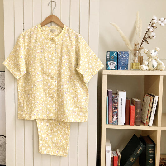 レディースパジャマ（半袖）/2重ガーゼ