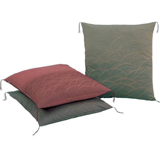 座布団カバー/銘仙判/つゆ芝